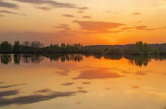 Закат на Филейском карьере Фото: Галина Новинская