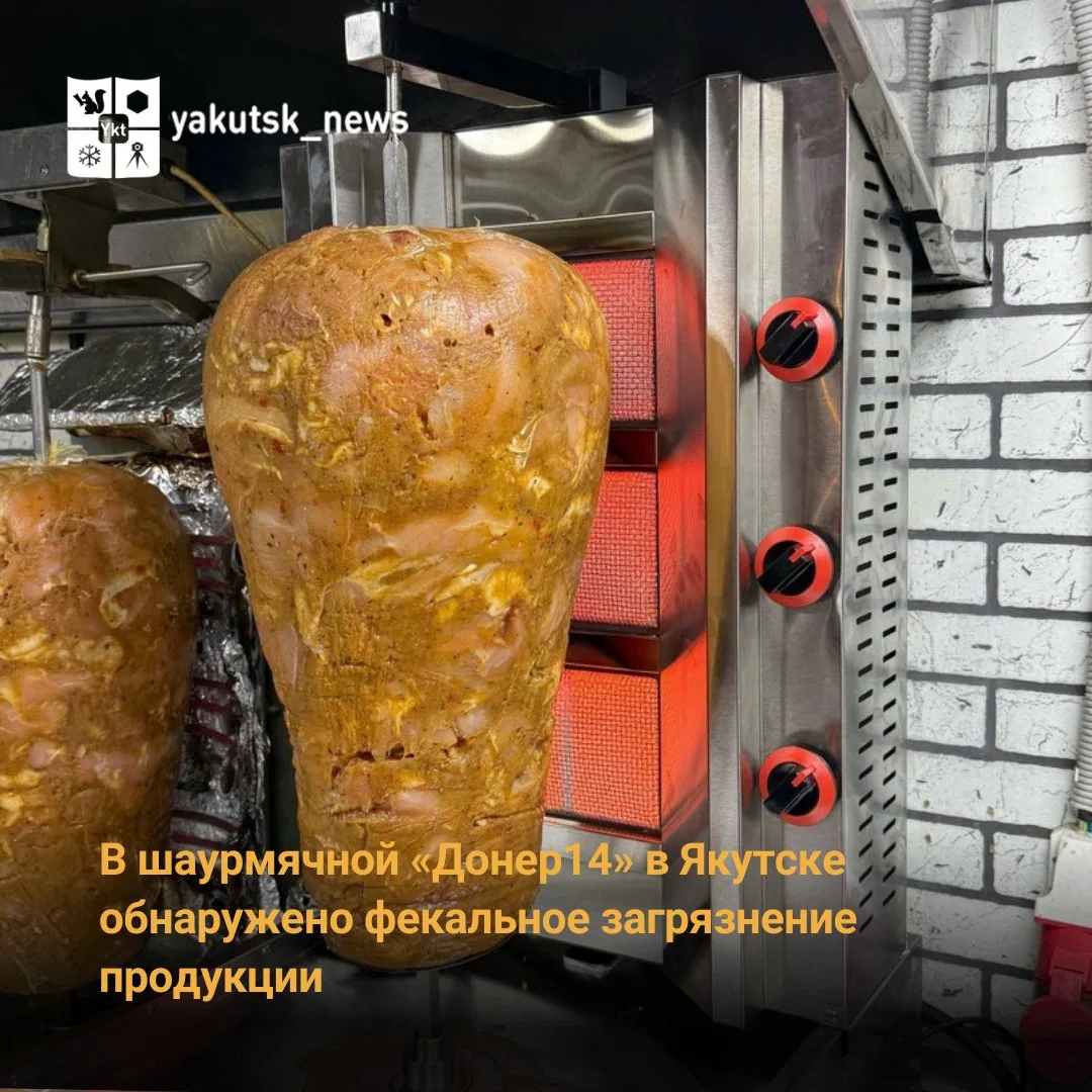 Работа ларька по производству шаурмы в Якутске «Донер 14» приостановлена на 90 суток из...