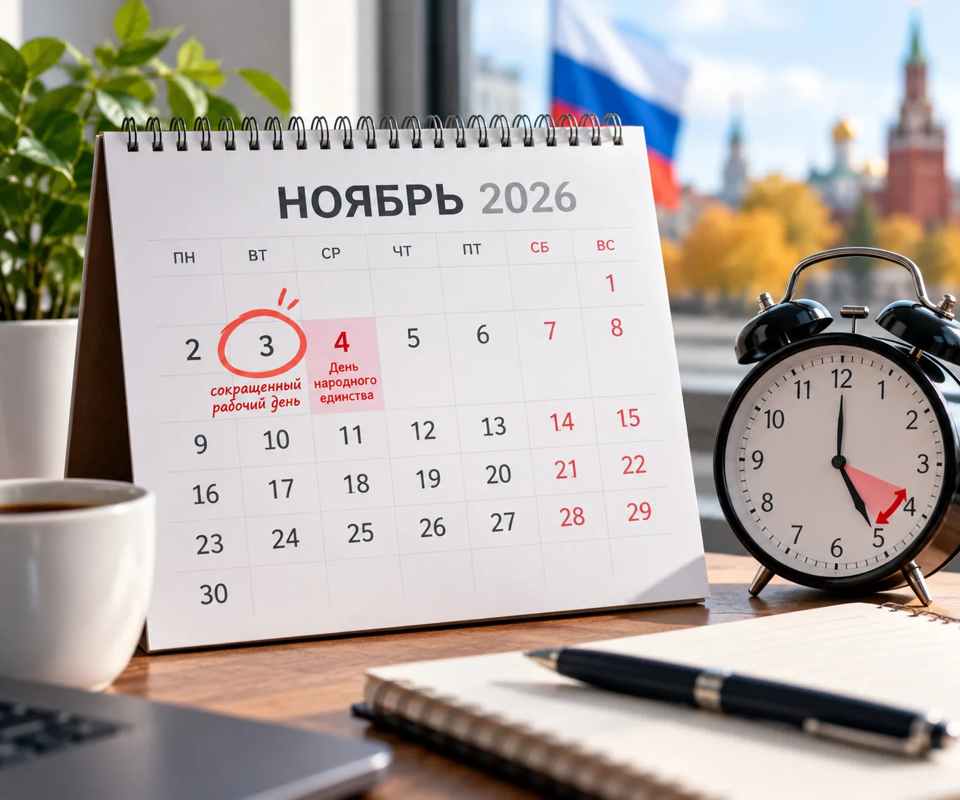 🥳 Тюменцы, 3 ноября работаем на час меньше!