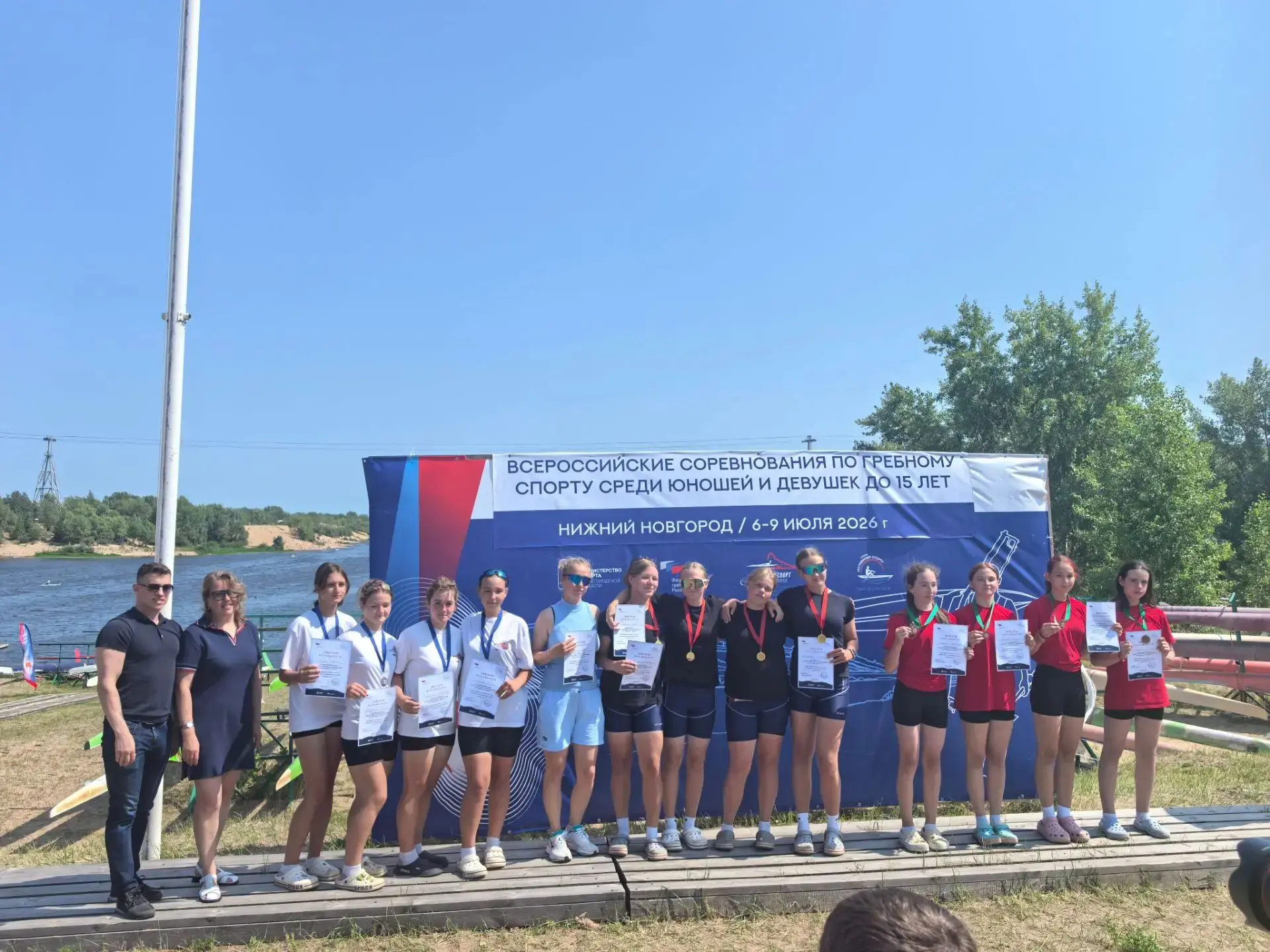 6 – 9 июля 2026 г., в Нижнем Новгороде на гребном канале «Печеры» состоялось Первенство...