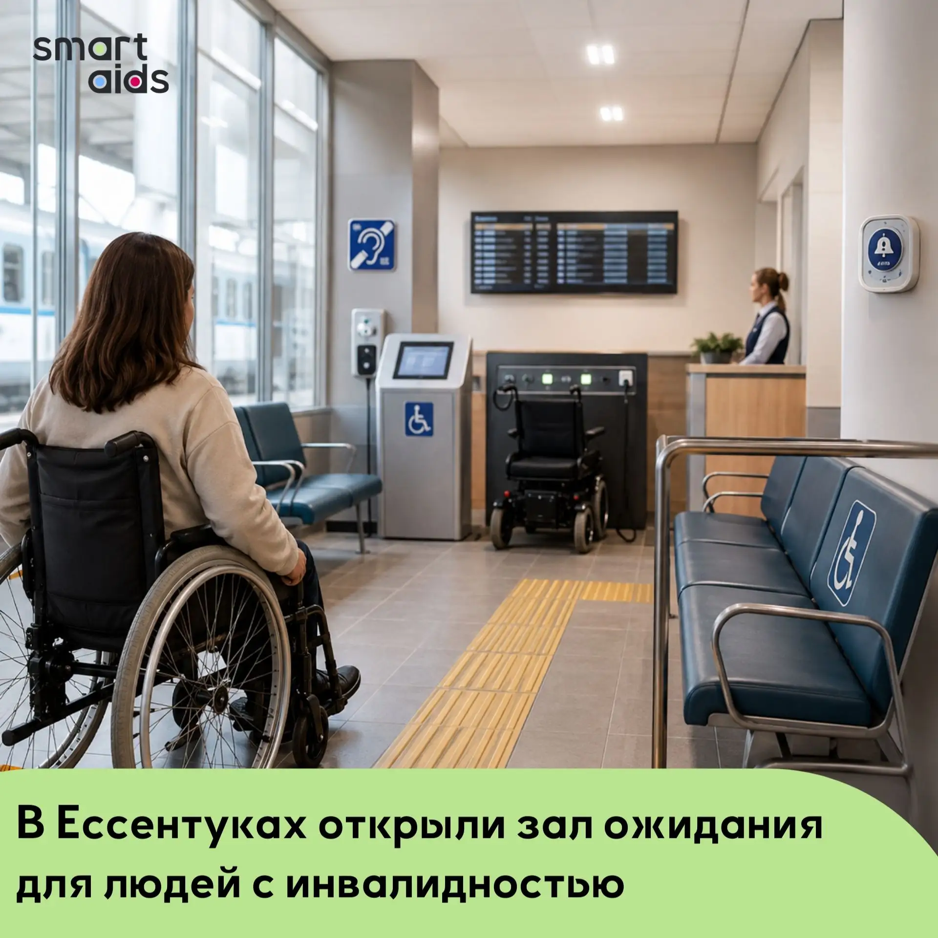 На вокзале в Ессентуках открыли зал ожидания для людей с инвалидностью ✅