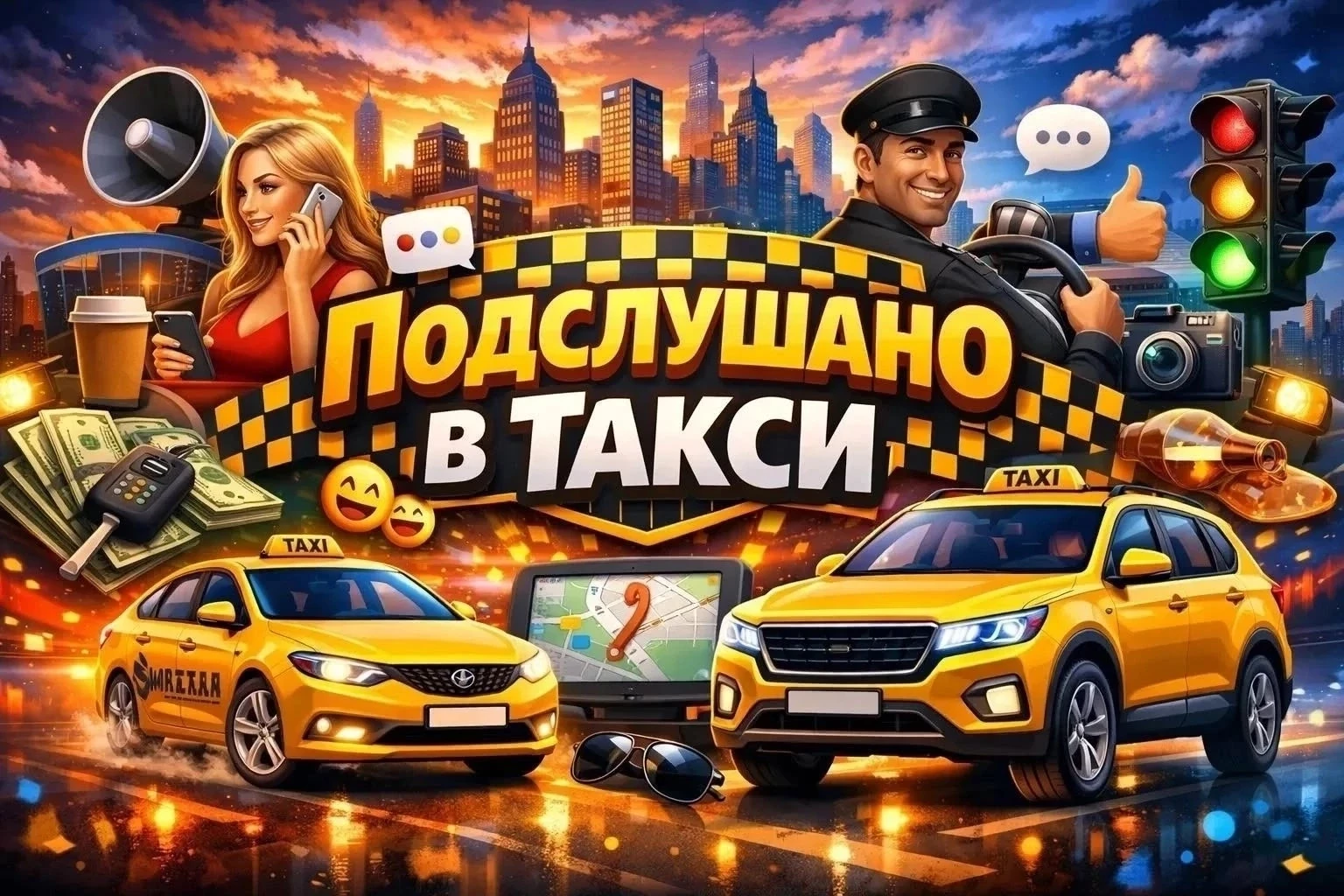 🚕 Подслушано в такси