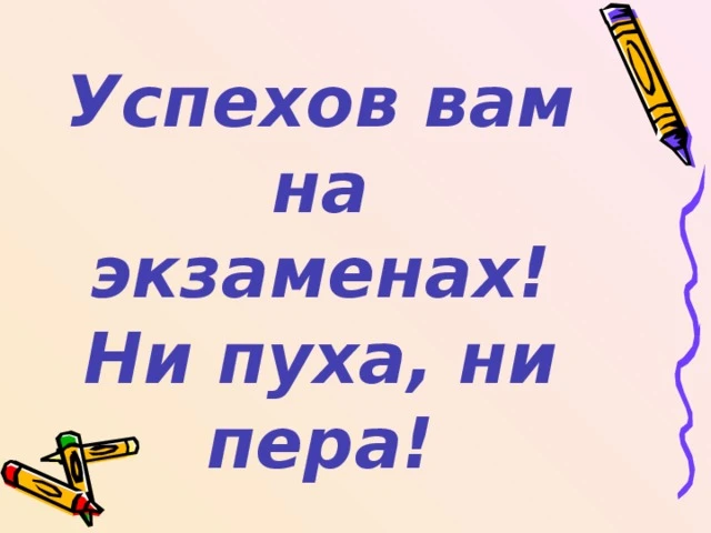 «Я хочу поддержать подростков, которые сдают экзамены…».