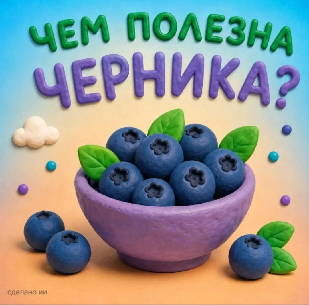 Черника — маленькая ягода с большим набором полезных веществ 🫐