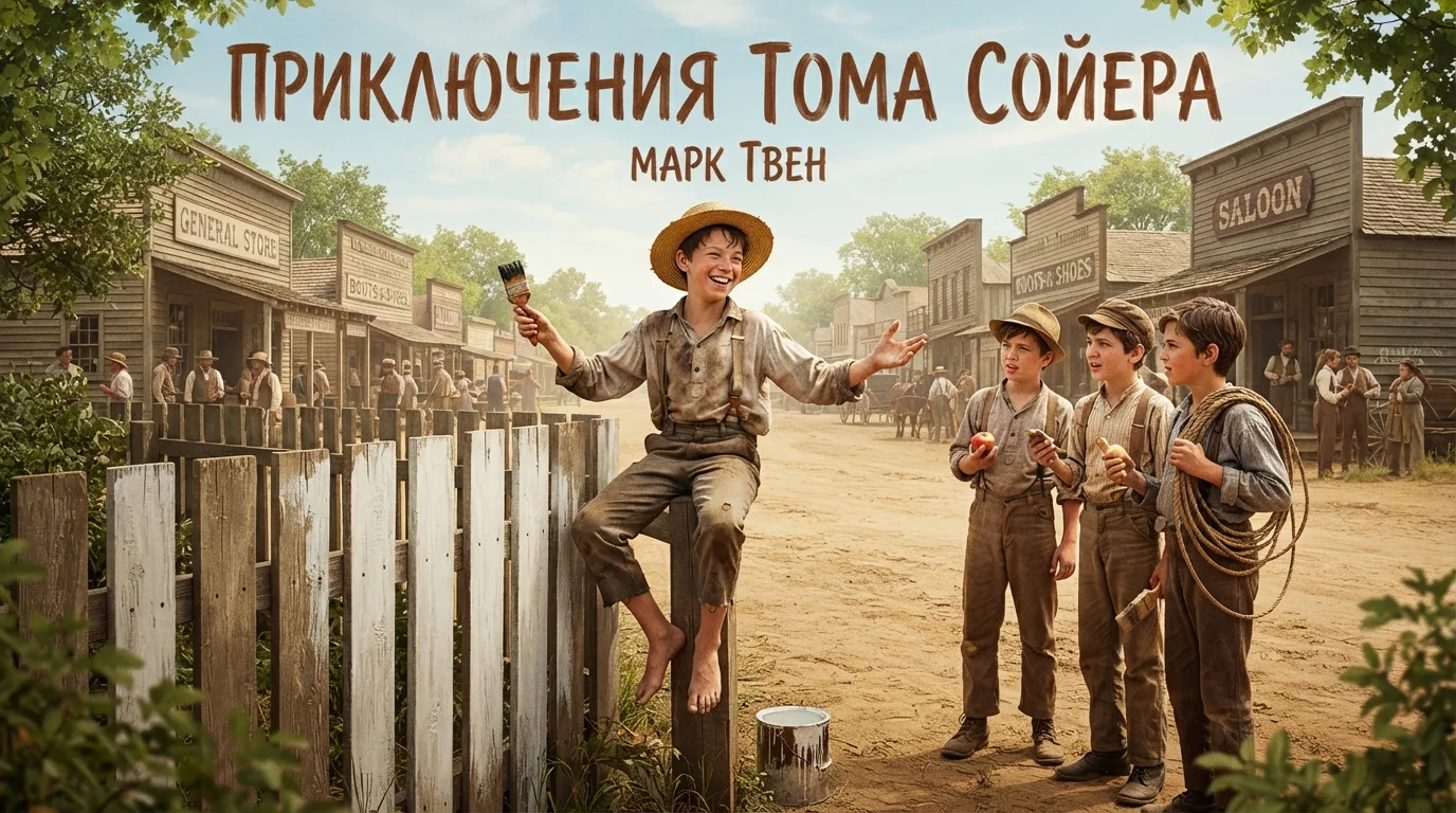32.	«Приключения Тома Сойера» — Марк Твен