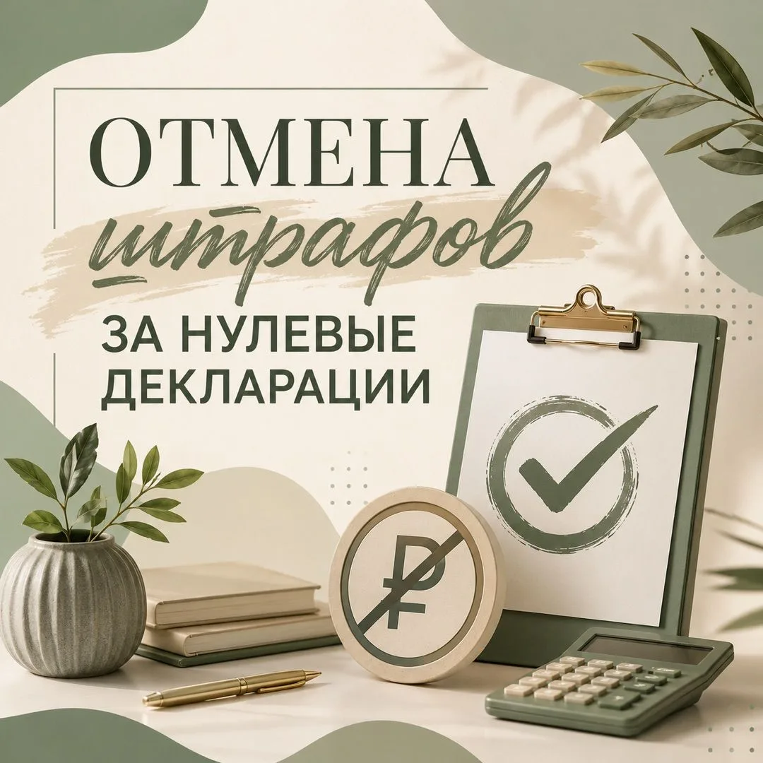 ❗️Отмена штрафов за нулевые декларации: