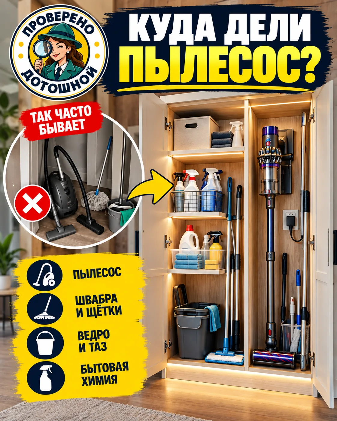 🧹 КУДА ДЕЛИ ПЫЛЕСОС?