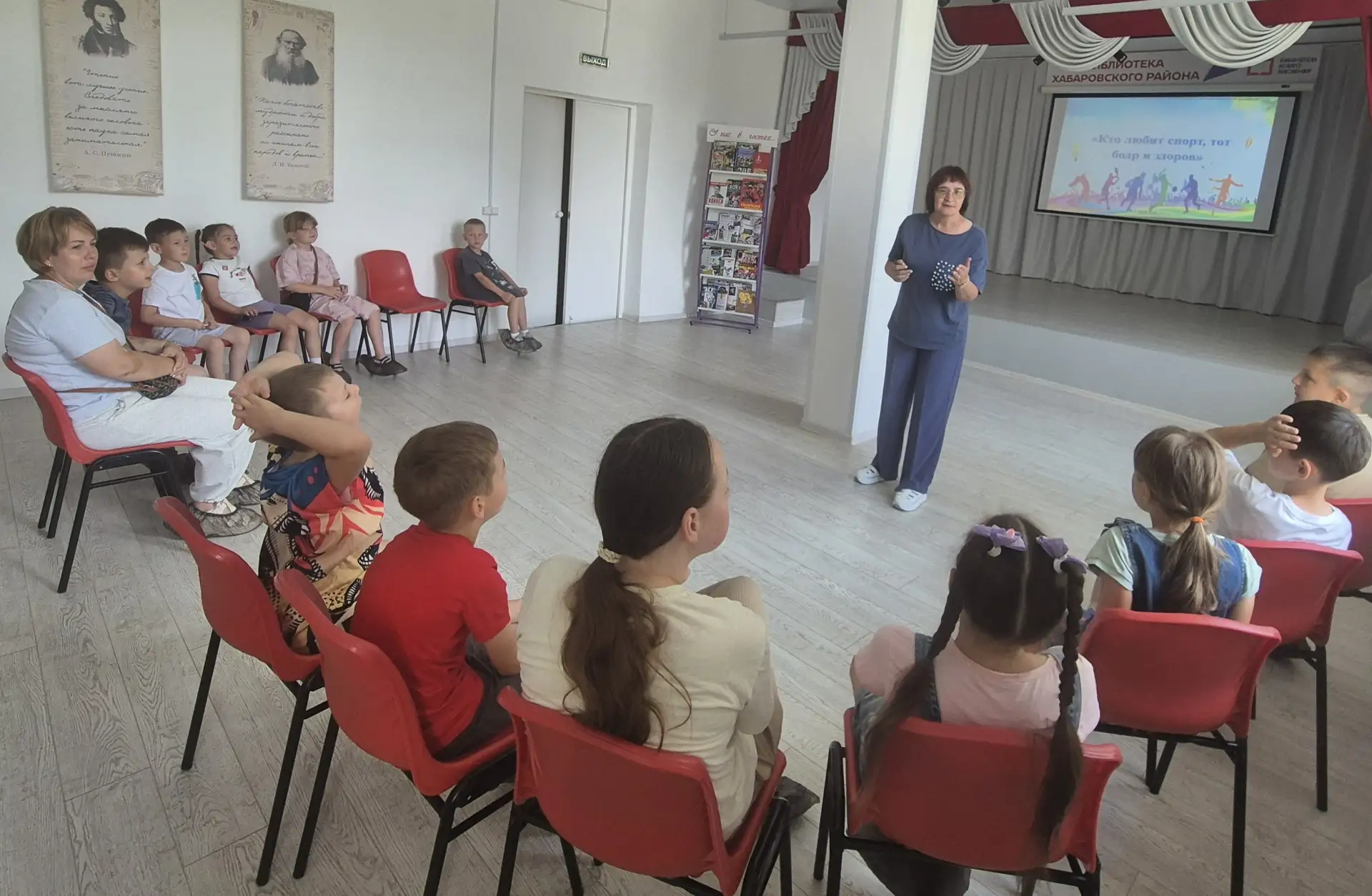 У нас в гостях побывали самые активные ребята- ученики оздоровительной площадки  МБОУ СОШ с .Калинка