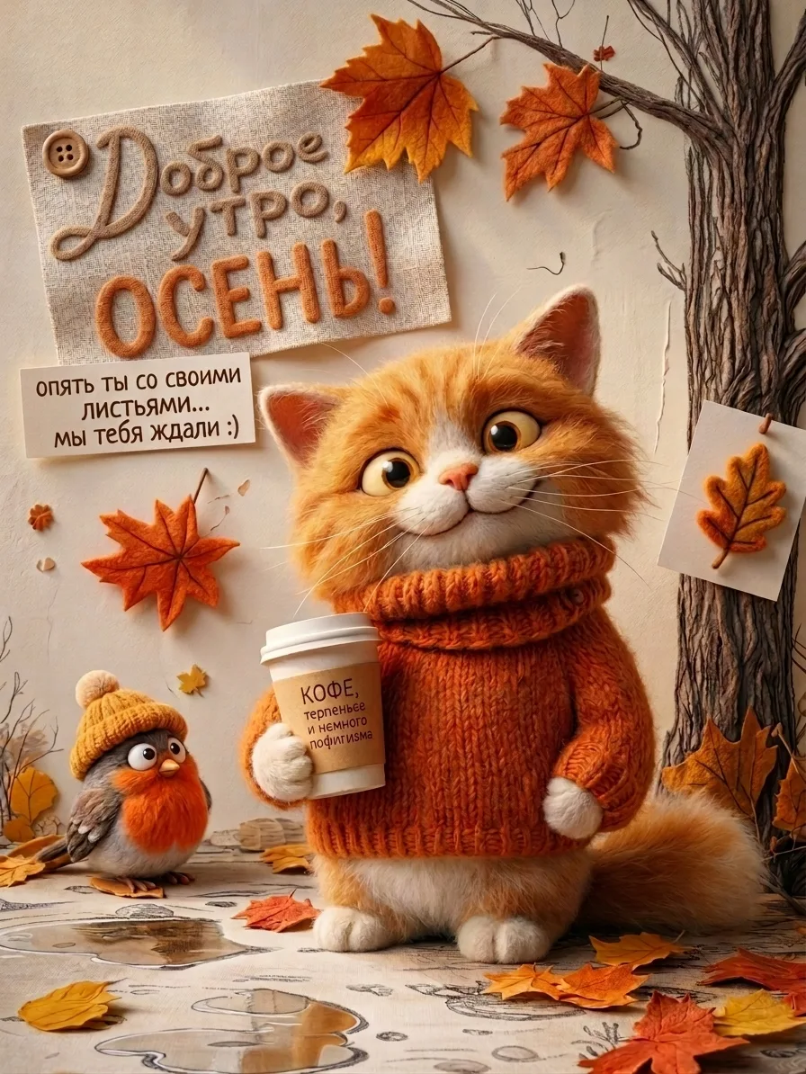 Доброе осеннее утро!☕🍁