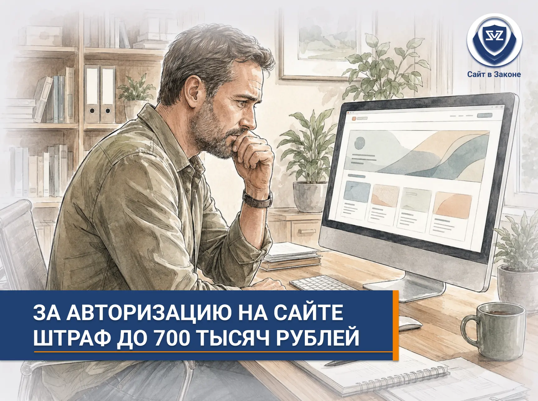 🚨 За авторизацию на сайте штраф до 700 тысяч рублей 

С 7 июля 2026 года вступил в силу 199-ФЗ - за