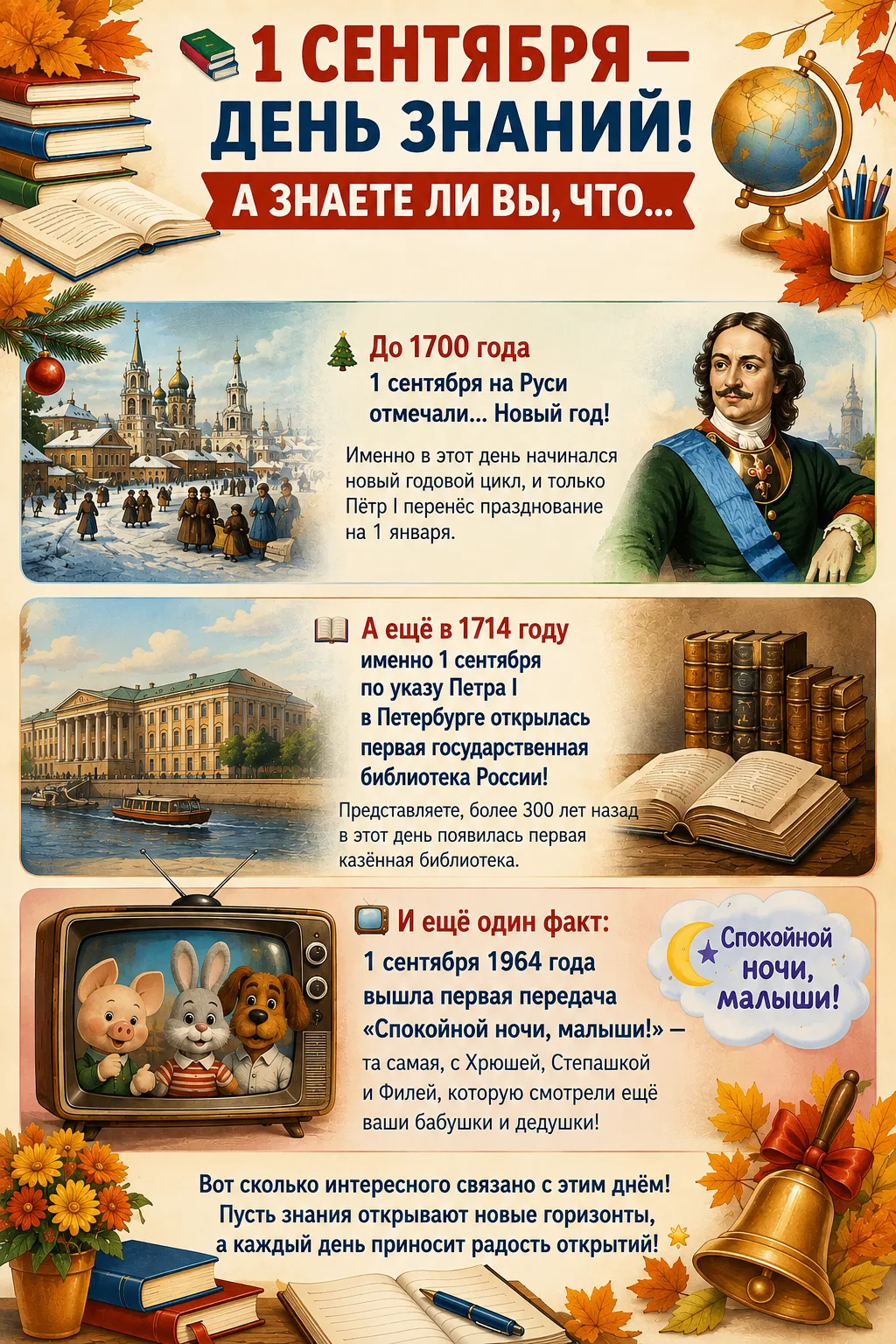 🍂🍂 1 СЕНТЯБРЯ — ДЕНЬ ЗНАНИЙ! А ЗНАЕТЕ ЛИ ВЫ, ЧТО...