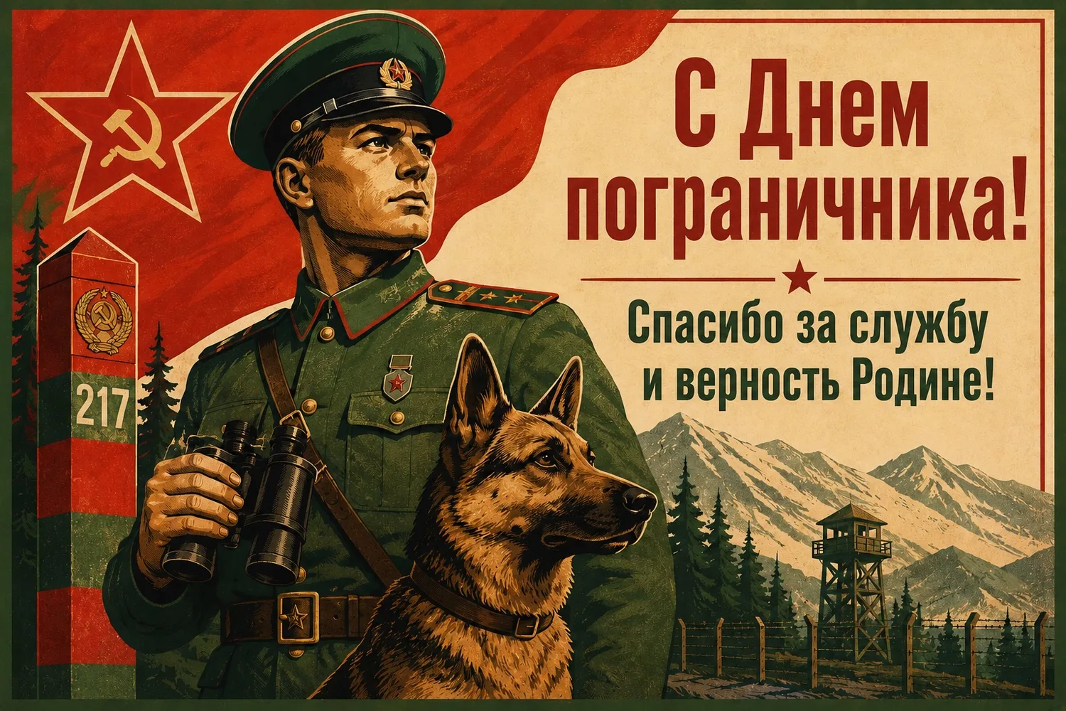 С Праздником! Сил, здоровья, успешной службы и благополучия вашим семьям!