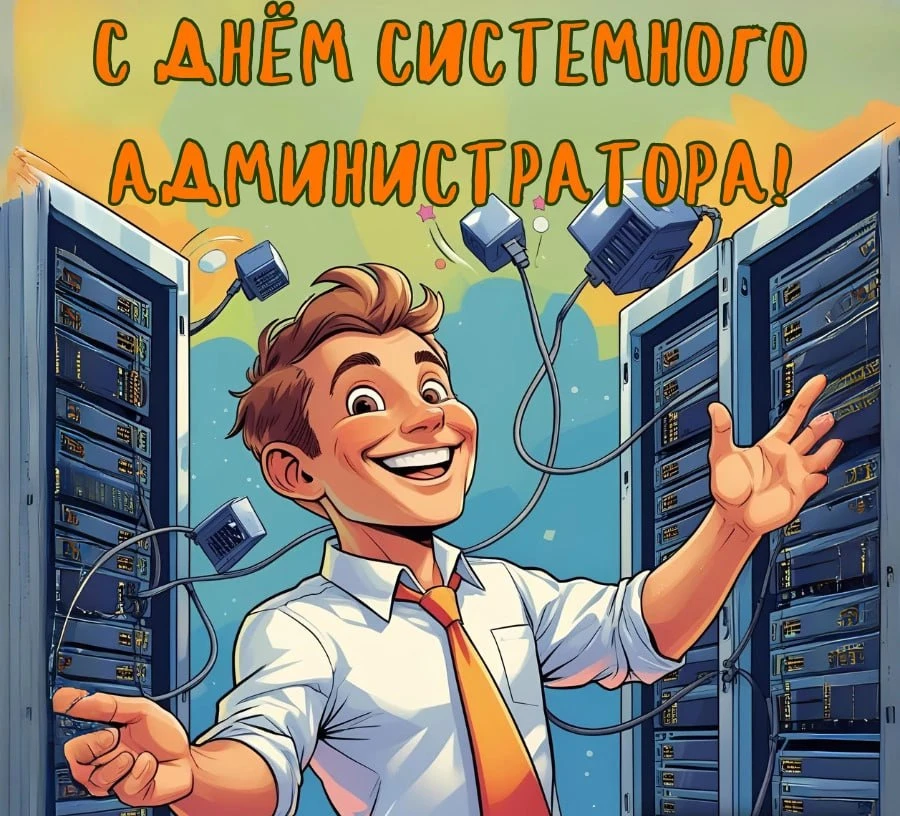 🎉Вот и пятница 31 июля, а значит наступил День системного администратора.
Поздравляем всех сисадмин