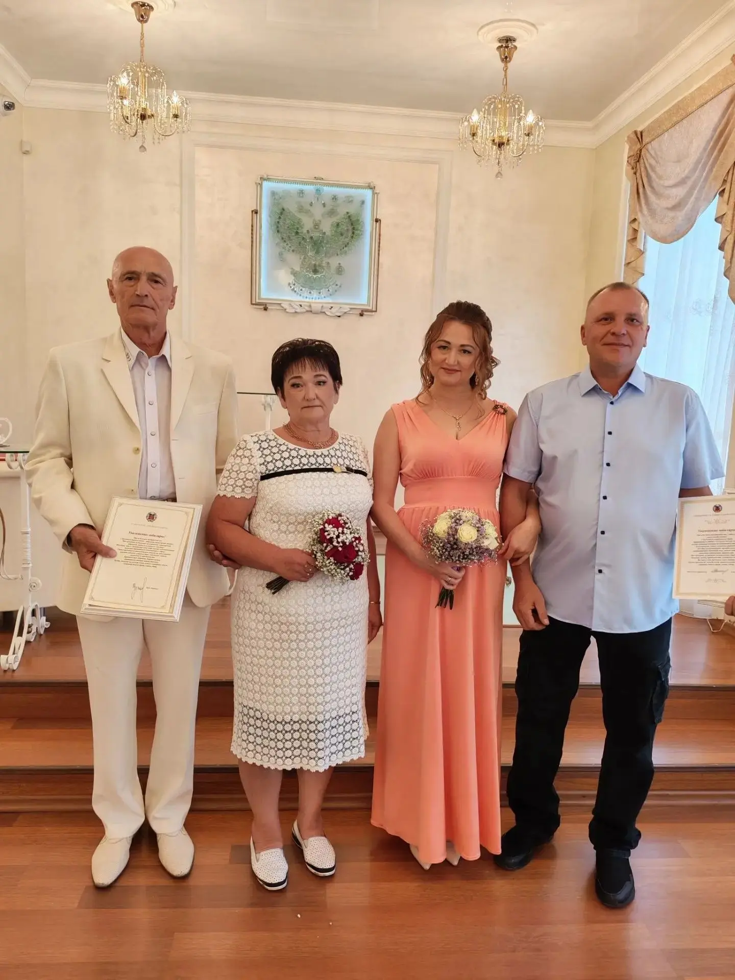 💍В Рубцовском отделе ЗАГС состоялся двойной праздник – свадебные юбилеи двух поколений...