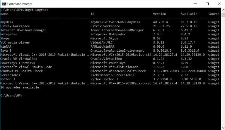 🔎 Как обновить все приложения на Windows одной командой