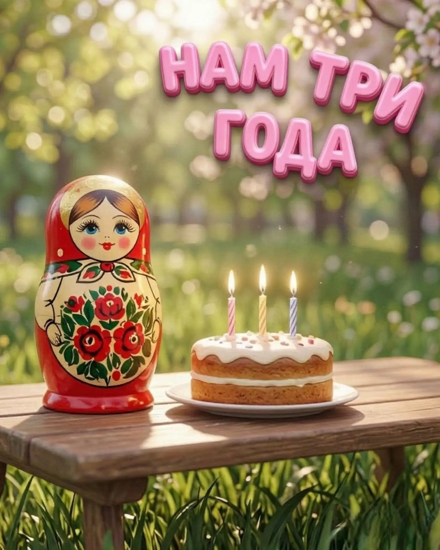 🎉 Матрёшке — 3 года! В честь этого дарим дополнительную скидку 3% на абонементы для гр...