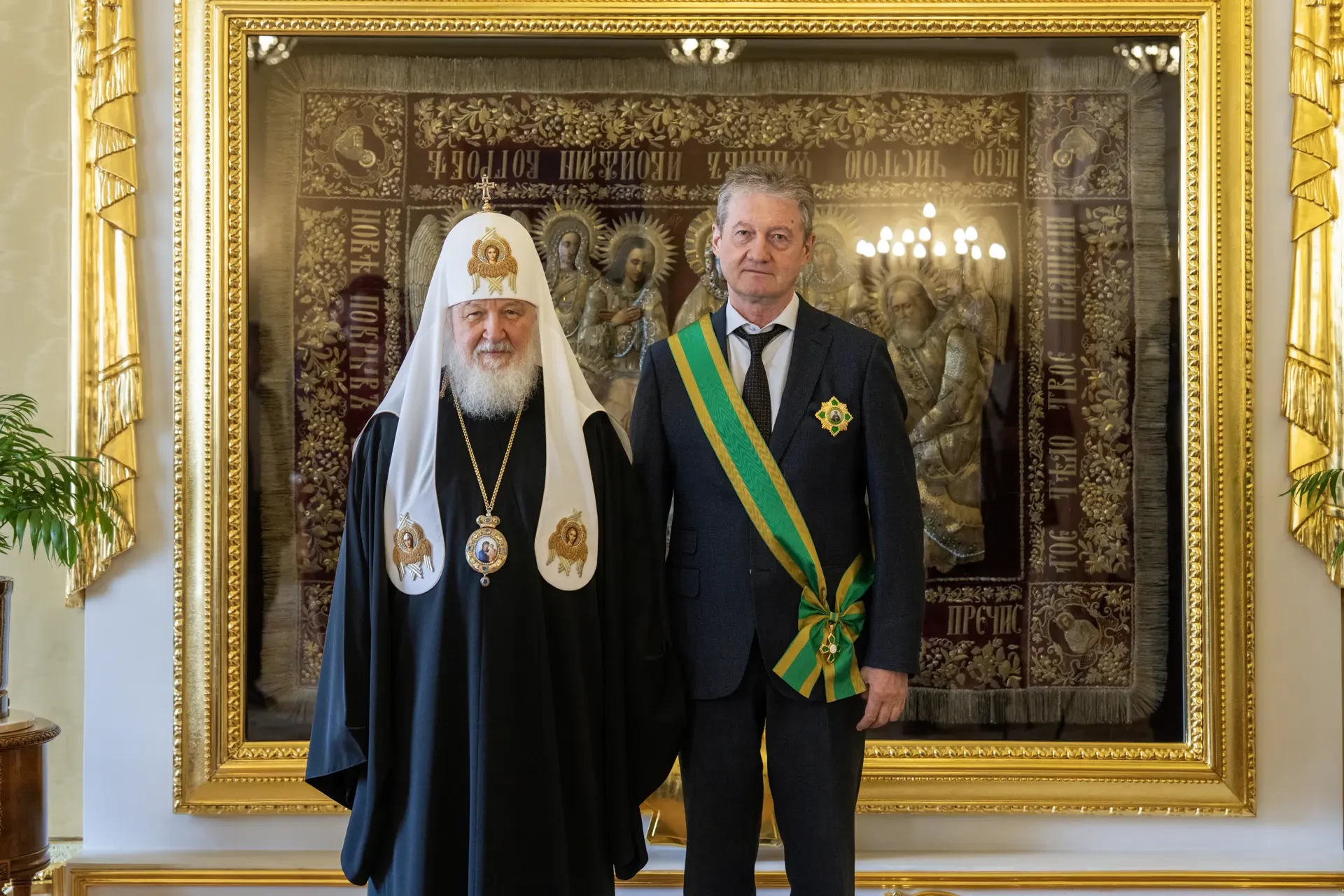 Святейший Патриарх Кирилл удостоил Андрея Анатольевича Козицына ордена преподобного Сергия Радонежск