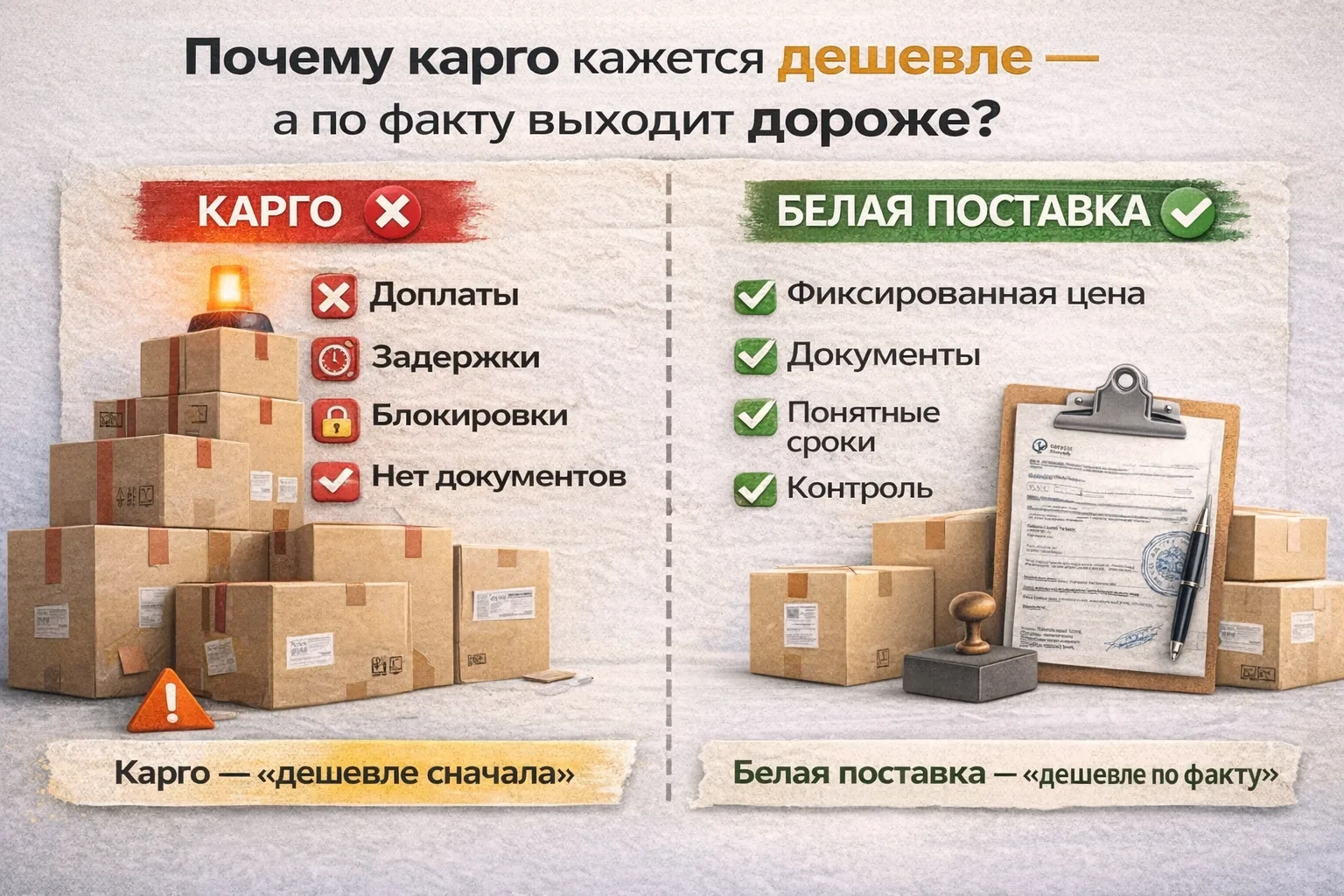 📦 Я везу небольшие партии. Мне точно нужна официальная поставка?