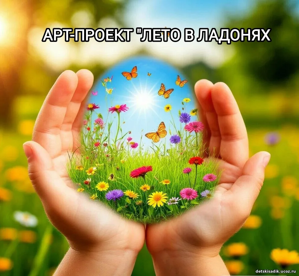 ☀Арт-проект "Лето в ладонях" в нашем детском саду!