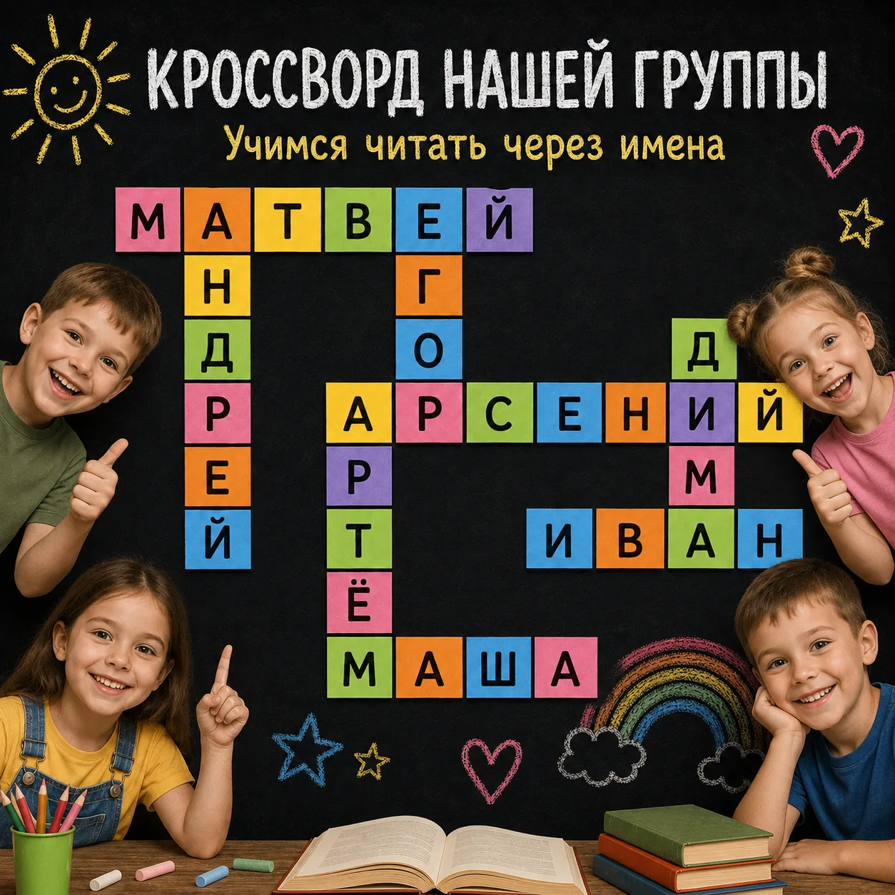 🧩КРОССВОРД НАШЕЙ ГРУППЫ🧩