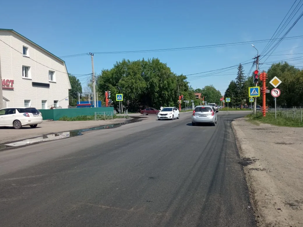 Завершили работы на улице Московской.