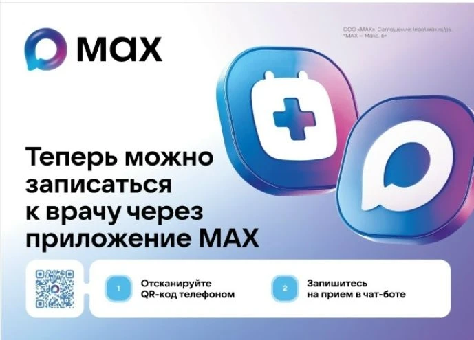 Запись к врачу через приложение МАХ
Жители Брянской области могут записаться на приём к врачу прямо 