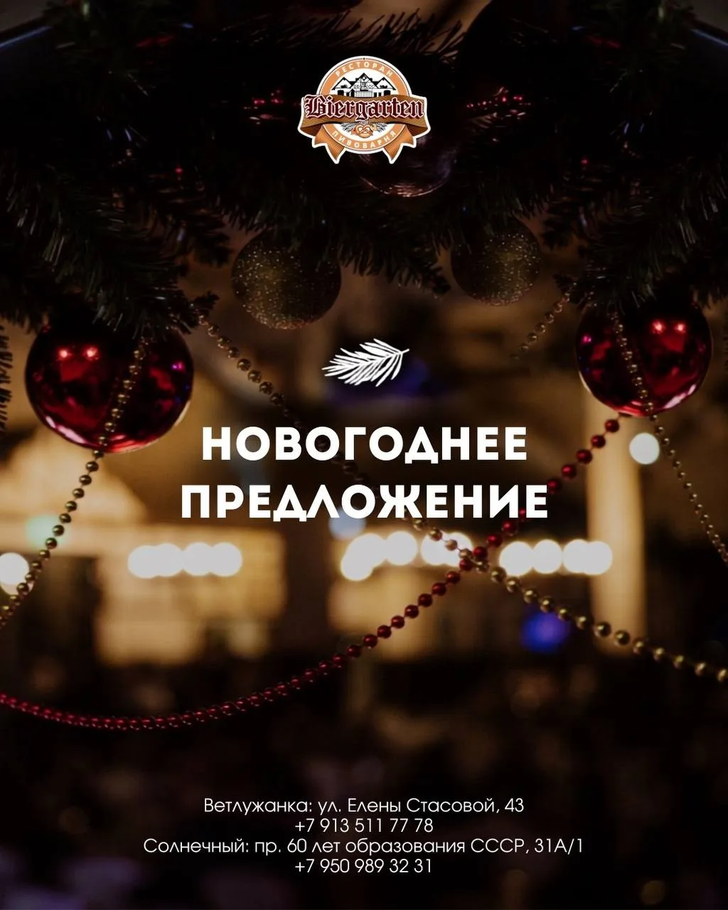 Новогодние корпоративы в БИРГАРТЕН 🎉🎄