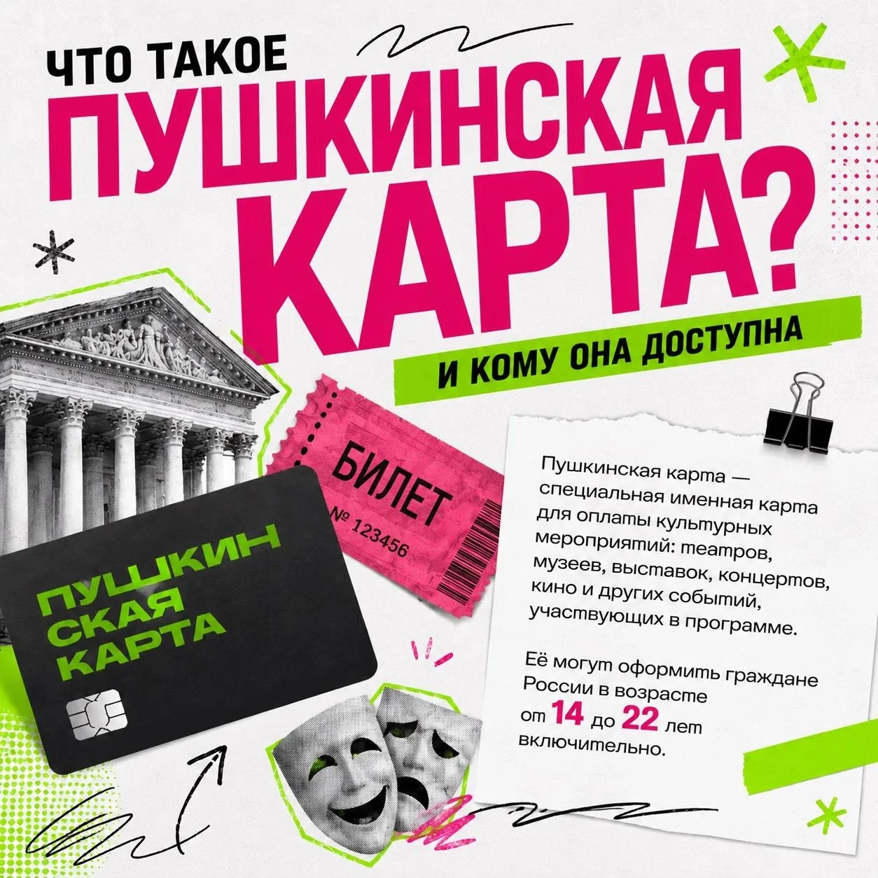Не знаешь, куда сходить на досуге? Лови список интересных мероприятий, которые доступны...