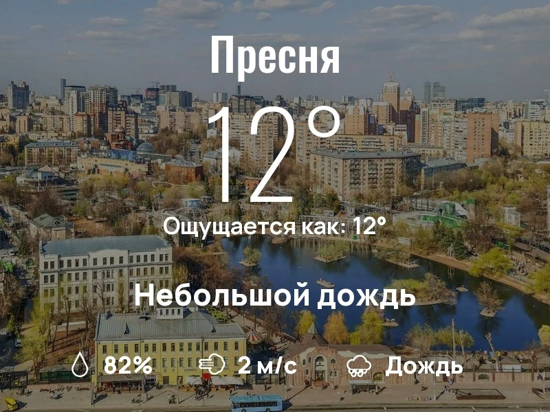 Что с погодой в Пресненском?