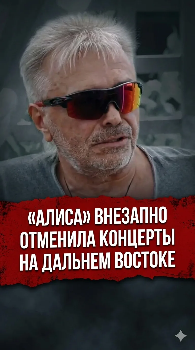 «Алиса» внезапно сняла концерты на Дальнем Востоке  «Алиса» отменила майские концерты во Владивосток