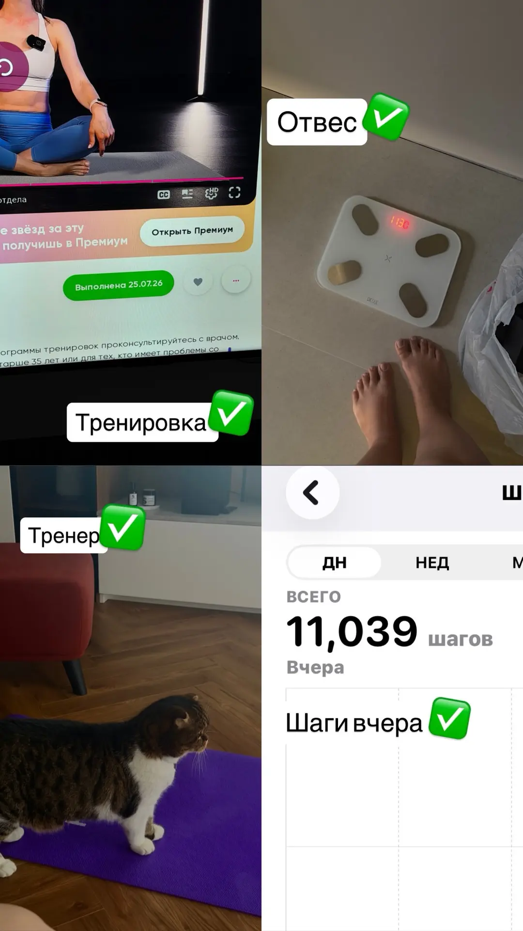 Итоги недели 👇
отвес - есть ✔️
тренировки - регулярные ✔️
шаги вчера ✔️

но я обожаю жрать 😂 никак