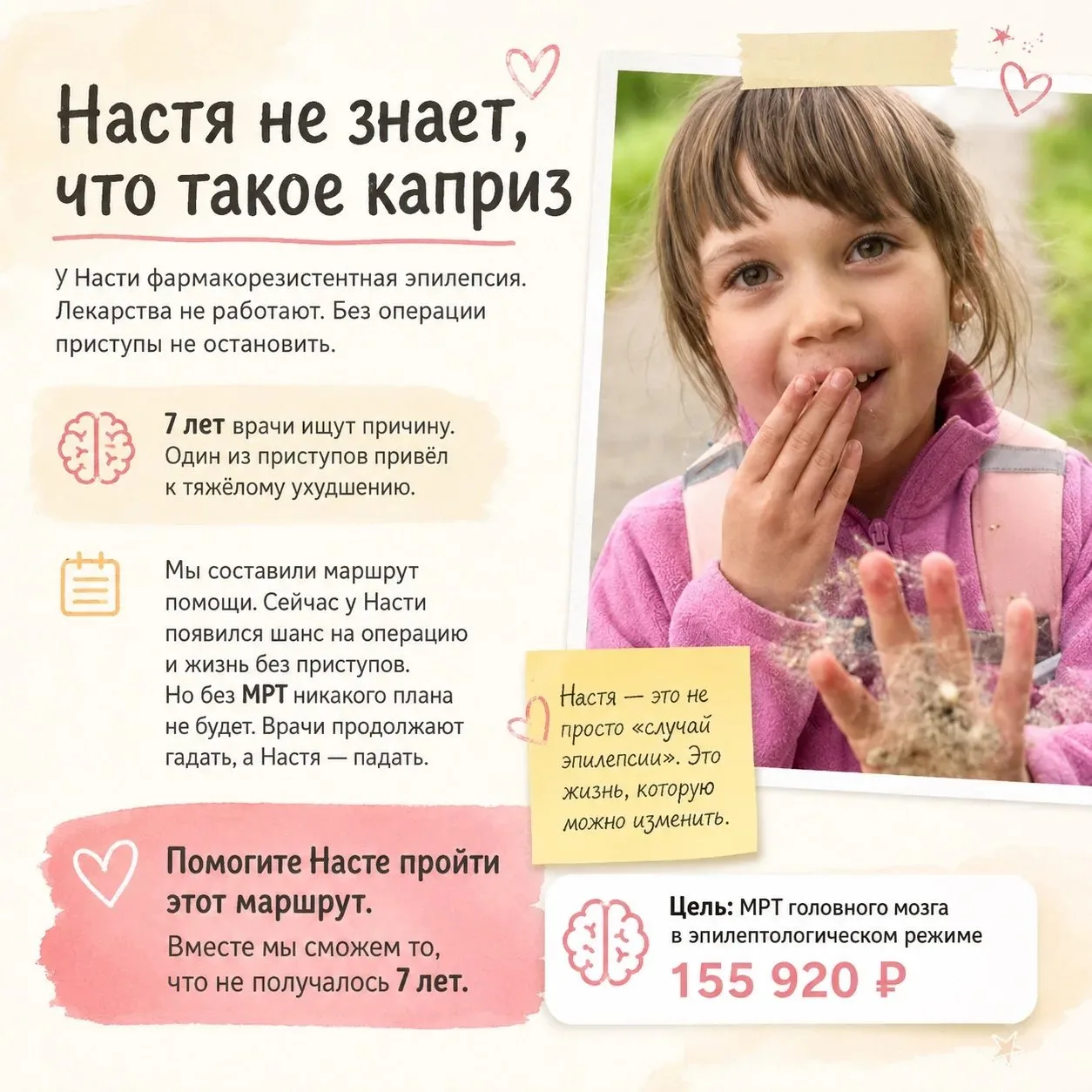 Все про Настю и ее болезнь!