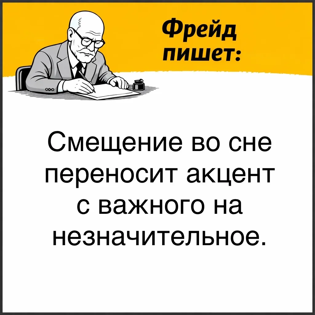 Во сне значимые вещи могут уходить на второй план, а мелочи - становиться центральными.   С точки зр