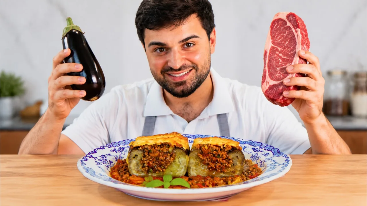 Сочные фаршированные баклажаны с томатным соусом