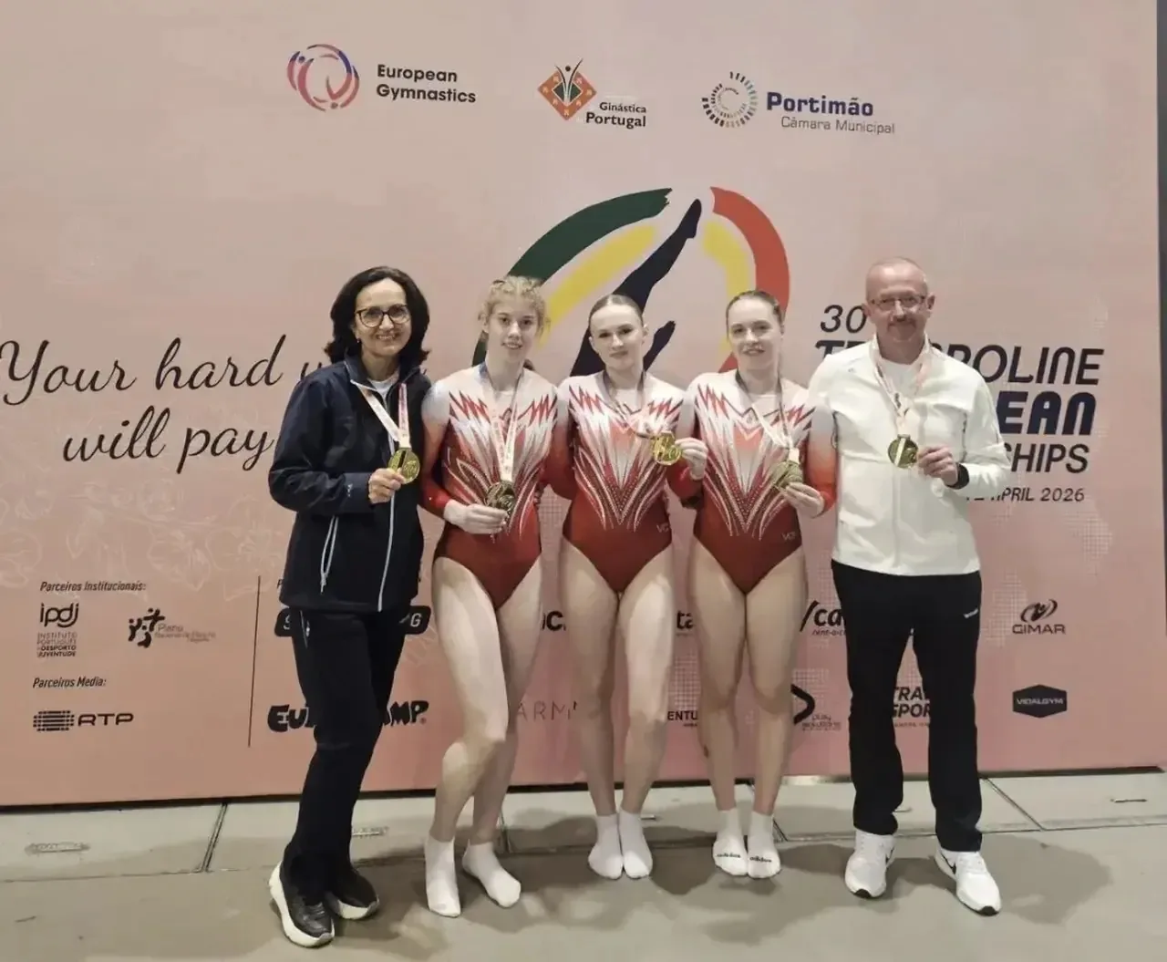 Ставропольские батутисты выиграли семь золотых медалей на Чемпионате Европы.   Восемь спортсменок из