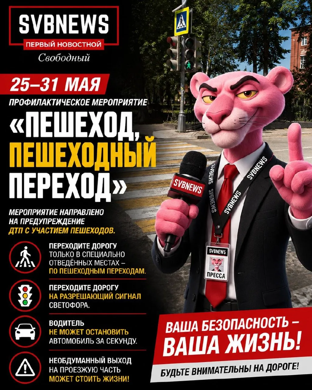 Госавтоинспекция Свободного проведёт профилактическое мероприятие «Пешеход, пешеходный переход»  С 2
