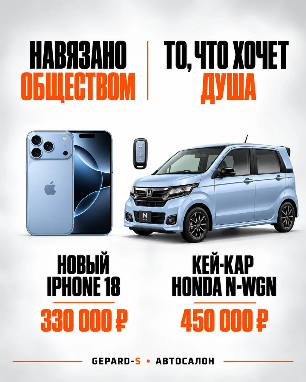📱 Новый iPhone или автомобиль?
