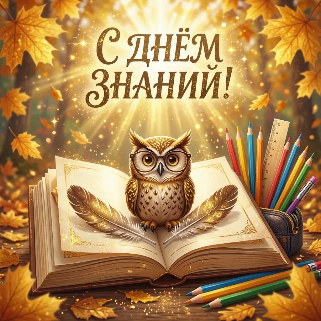 С Днём знаний! Пусть знания будут крепкими, дни — яркими, а достижения — значимыми. Пус...