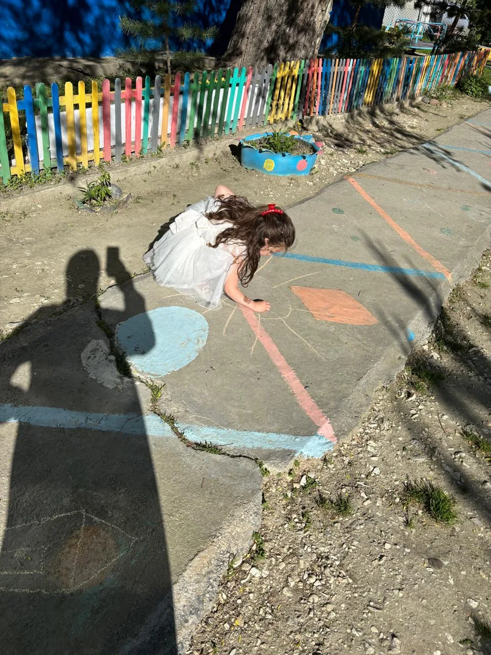 Рисунки на асфальте.