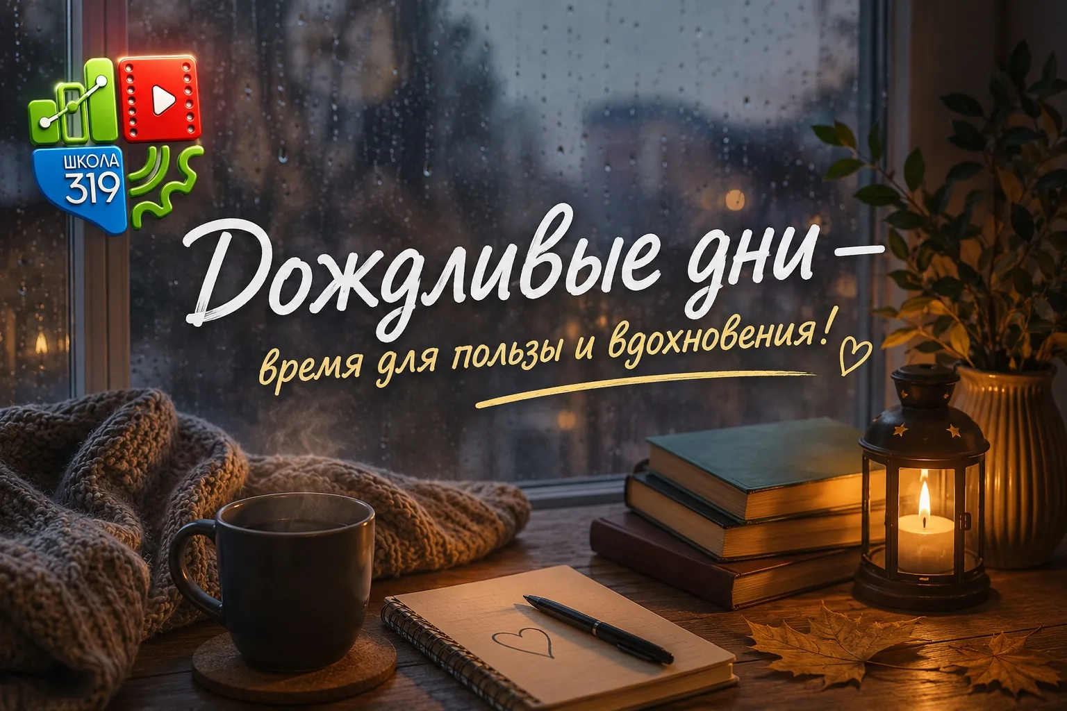 🌦️ Дождь за окном? Идеальное время для маленьких чудес!

Серость за стеклом — вовсе не повод грусти