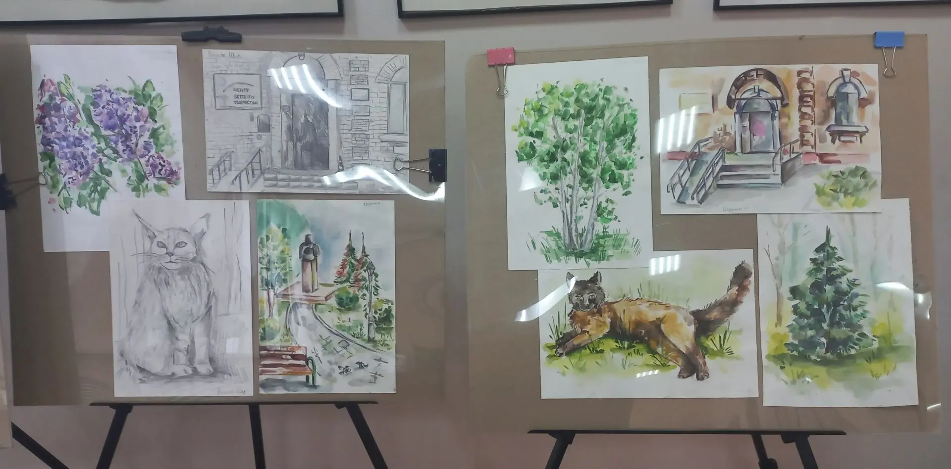 🍁🎨В Детской школе искусств с. Михайловка открылась выставка пленэрных работ юных худо...