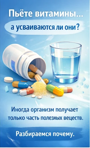 ⁉ Вы когда-нибудь задумывались, что часть витаминов может… просто не усваиваться?