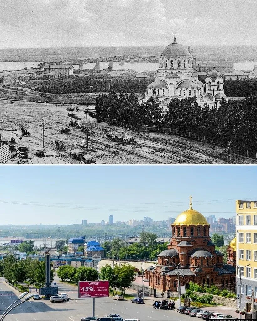 📖 Мы — наследники великого прошлого

Посмотрите на эти фото: сто лет назад здесь была пыльная дорог