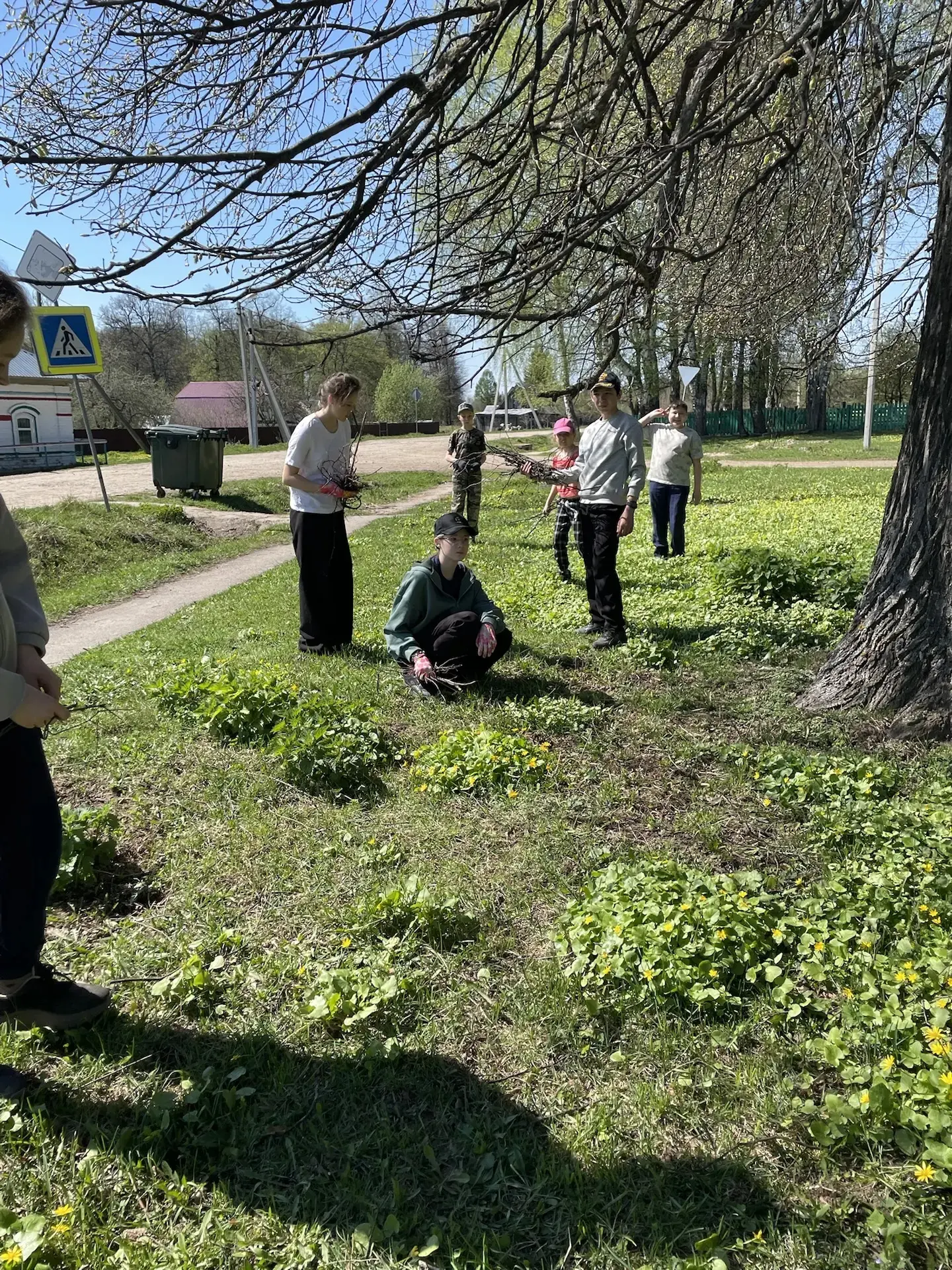 🌿В нашей школе  прошла акция «Чистый двор», которая стала частью весеннего марафона добрых дел. 
💥
