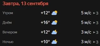Прогноз погоды☀️