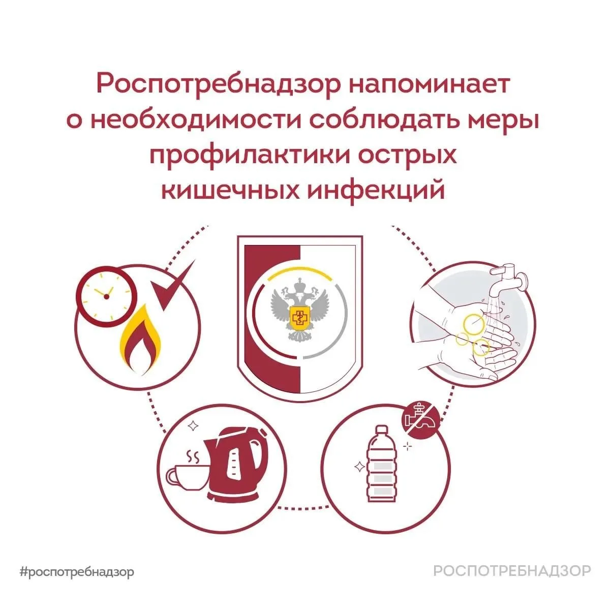Роспотребнадзор напоминает о необходимости соблюдать меры профилактики острых кишечных инфекций
В Ро
