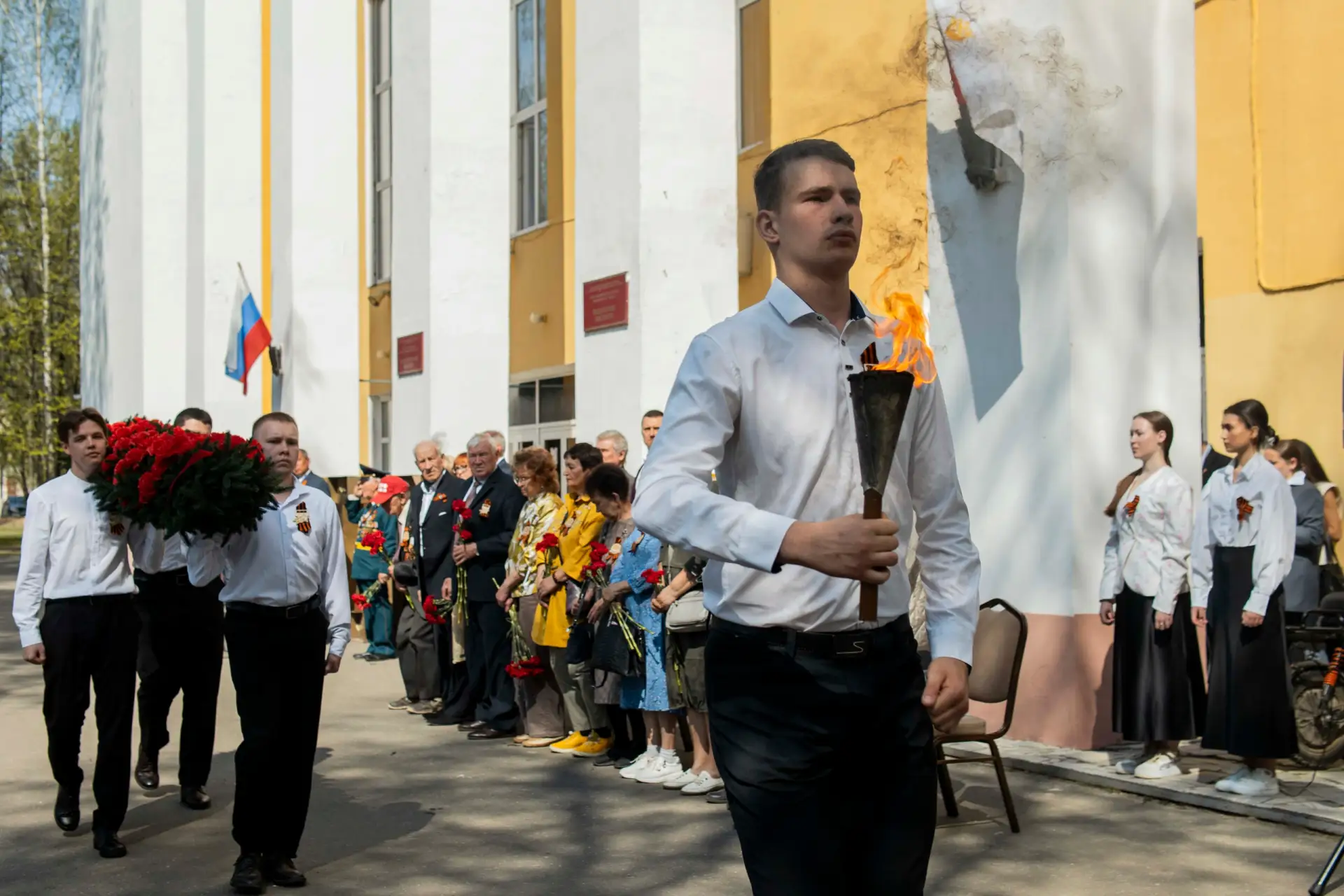 👤 Принял участие в традиционной «Вахте памяти» у стен Педагогического института МарГУ. В одном строю