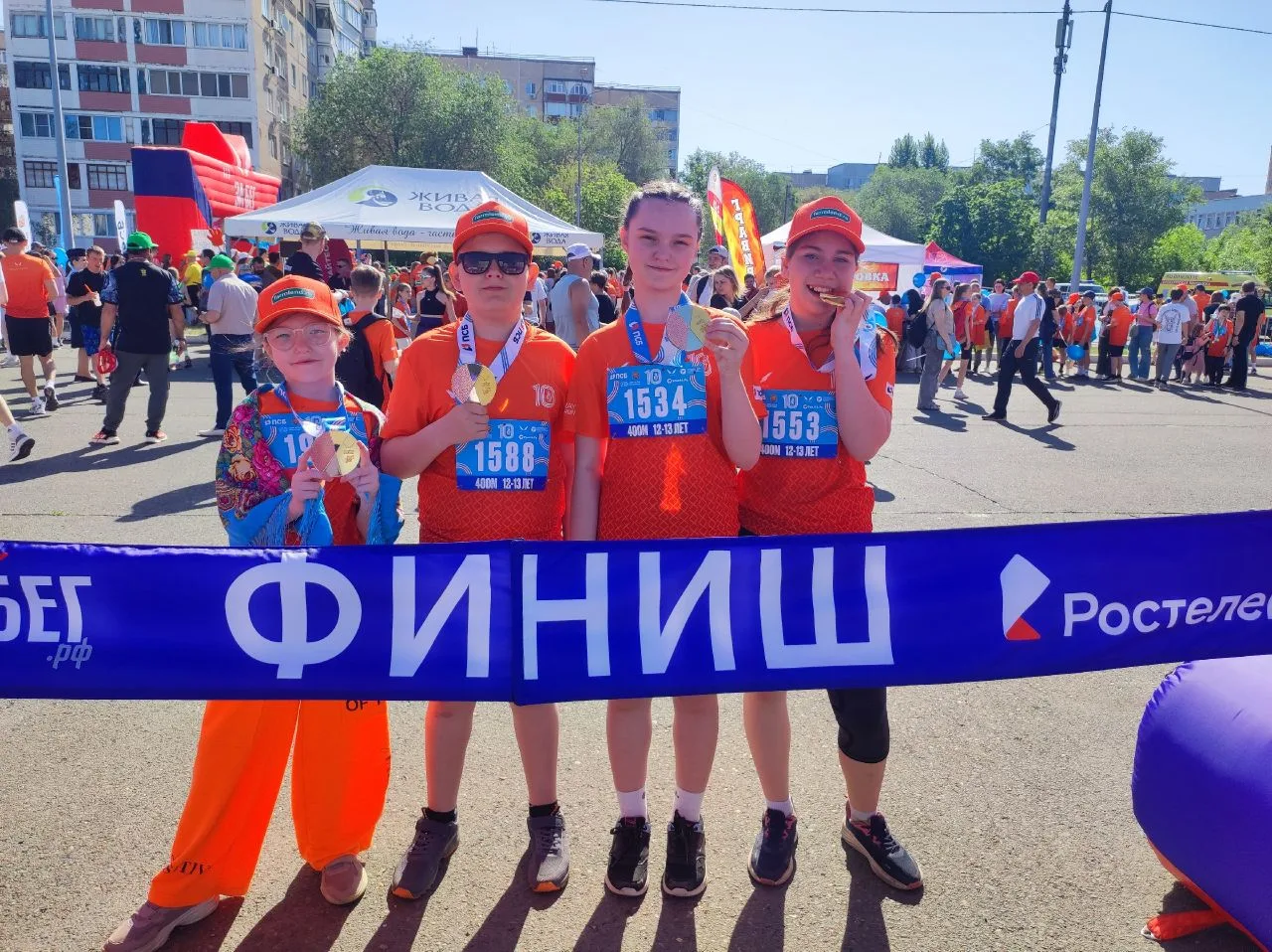 🏆🥇Всероссийский марафон🏃‍♀️🏃‍♂️ «Забег.рф»: ❤️наши герои!  🔥Наши активисты Движения Первых — 🚀Подшив