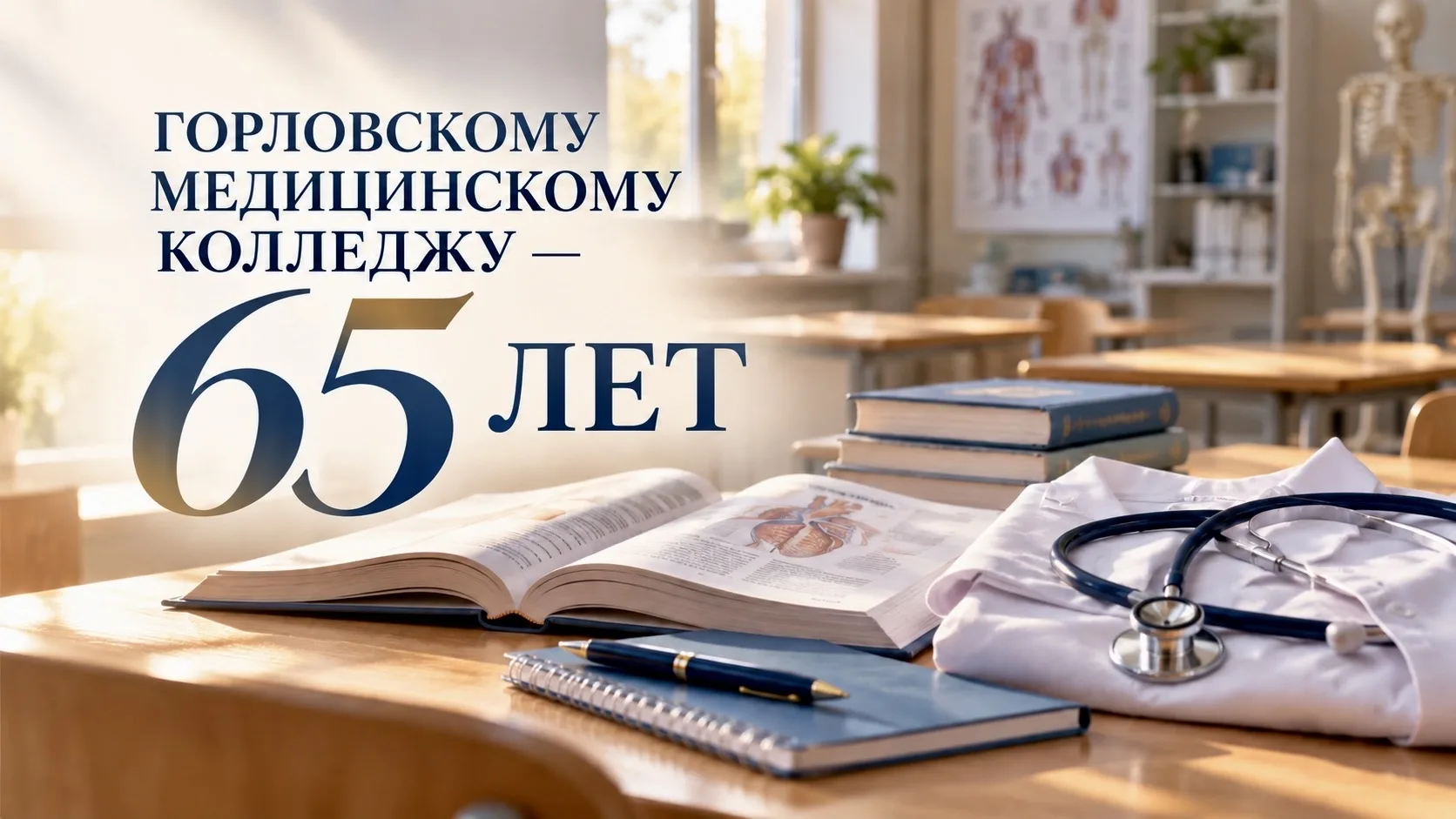 Горловскому медицинскому колледжу исполнилось 65 лет. Поздравляю преподавателей, сотруд...
