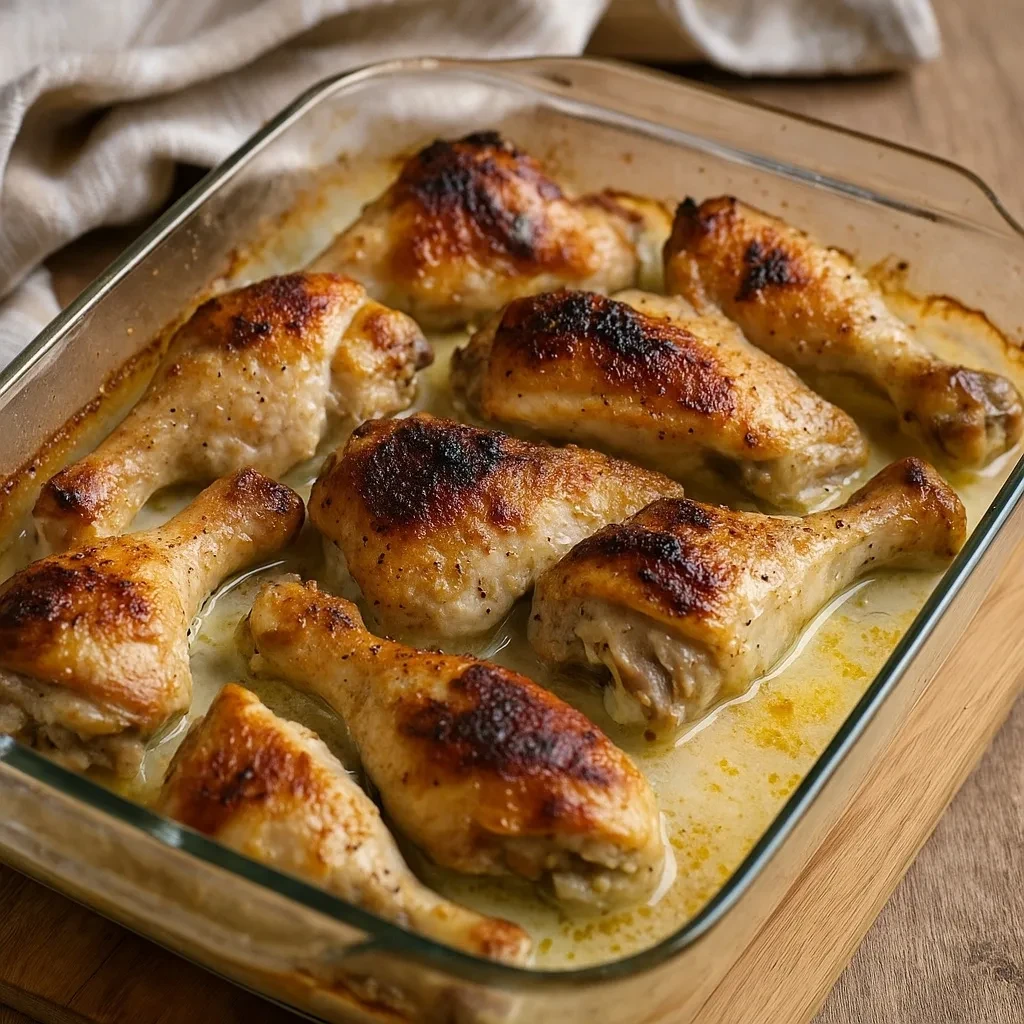 Курица в кефирном маринаде 🍗    Простейшее блюдо из самых доступных продуктов, а результат – нежное 